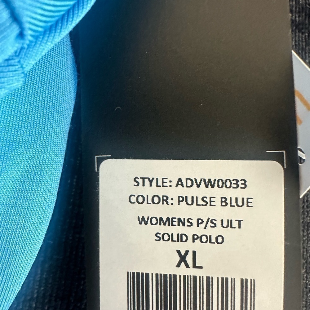 New women’s pulse blue adidas golf polo shirt size XL - Picture 2 of 3